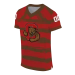 personalized cornell big red art stripe red jersey best selling