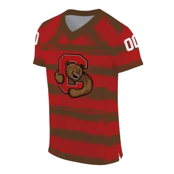 personalized cornell big red art stripe red jersey fashion forward