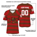 personalized cornell big red art stripe red jersey best selling