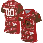 personalized cornell big red camo shatter red jersey best selling