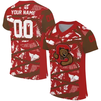 personalized cornell big red camo shatter red jersey best selling