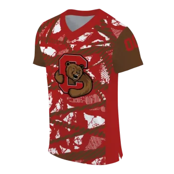 personalized cornell big red camo shatter red jersey fashion forward