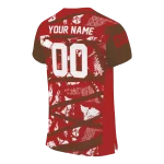 personalized cornell big red camo shatter red jersey best selling