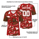 personalized cornell big red camo shatter red jersey best selling
