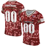 personalized cornell big red camouflage abstract red jersey best selling