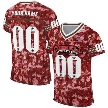 personalized cornell big red camouflage abstract red jersey best selling