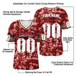personalized cornell big red camouflage abstract red jersey best selling
