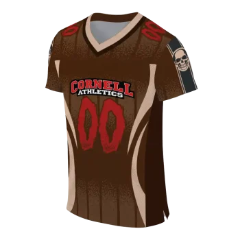 personalized cornell big red dynamic dots brown jersey fashion forward