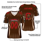 personalized cornell big red dynamic dots brown jersey best selling