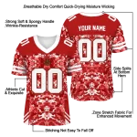 personalized cornell big red mirrored pattern red jersey best selling