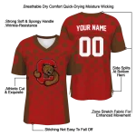 personalized cornell big red stacked rectangle red jersey best selling