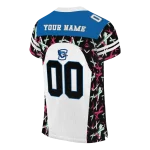 personalized creighton bluejays brushstroke xs white black jersey best selling