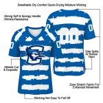 personalized creighton bluejays layered grids blue jersey best selling