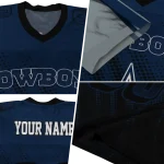 personalized dallas cowboys halftone fade blue black jersey best selling