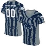 personalized dallas cowboys stripe splatter blue jersey best selling