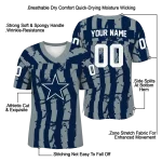 personalized dallas cowboys stripe splatter blue jersey best selling