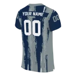 personalized dallas cowboys striped texture blue jersey best selling
