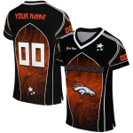 personalized denver broncos halftone slant orange black jersey best selling