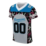 personalized detroit lions brushstroke xs silver black jersey best selling