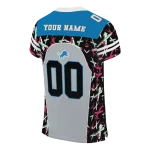 personalized detroit lions brushstroke xs silver black jersey best selling
