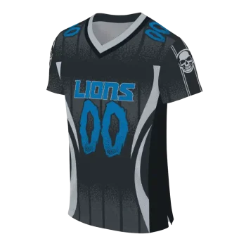 personalized detroit lions dynamic dots silver jersey fashion forward