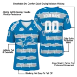 personalized detroit lions layered grids blue jersey best selling