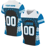 personalized detroit lions tire arrows blue black white jersey best selling