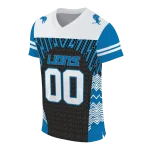 personalized detroit lions tire arrows blue black white jersey best selling
