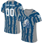 personalized drake bulldogs stripe splatter blue jersey best selling