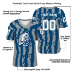 personalized drake bulldogs stripe splatter blue jersey best selling
