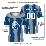 personalized drake bulldogs striped texture blue jersey best selling