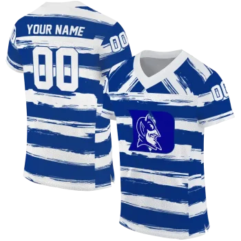 personalized duke blue devils art stripe blue jersey best selling