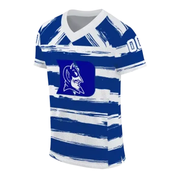personalized duke blue devils art stripe blue jersey fashion forward