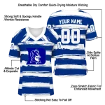 personalized duke blue devils art stripe blue jersey best selling