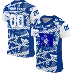 personalized duke blue devils camo shatter blue jersey best selling