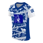 personalized duke blue devils camo shatter blue jersey best selling