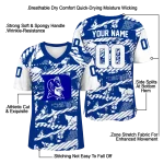 personalized duke blue devils camo shatter blue jersey best selling