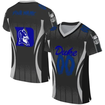personalized duke blue devils dynamic dots white jersey best selling