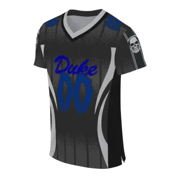 personalized duke blue devils dynamic dots white jersey fashion forward