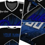 personalized duke blue devils halftone slant blue black jersey best selling