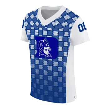 personalized duke blue devils stacked rectangle blue jersey fashion forward