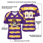 personalized east carolina pirates layered grids purple jersey best selling