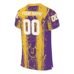 personalized east carolina pirates rugged stripes purple jersey best selling