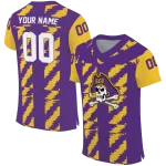 personalized east carolina pirates stripe block purple jersey best selling
