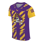 personalized east carolina pirates stripe block purple jersey best selling