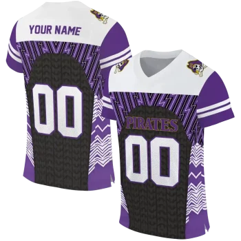 personalized east carolina pirates tire arrows purple black white jersey best selling