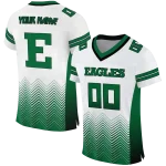 personalized eastern michigan eagles halftone sweep white black jersey best selling