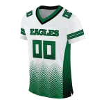 personalized eastern michigan eagles halftone sweep white black jersey best selling