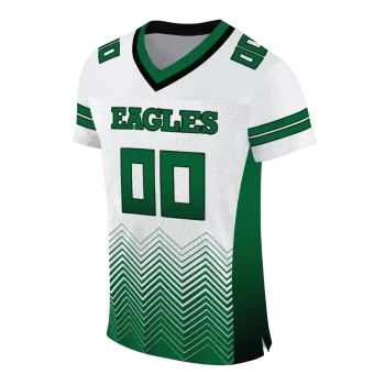 personalized eastern michigan eagles halftone sweep white black jersey fashion forward
