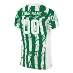 personalized eastern michigan eagles stripe splatter green jersey best selling